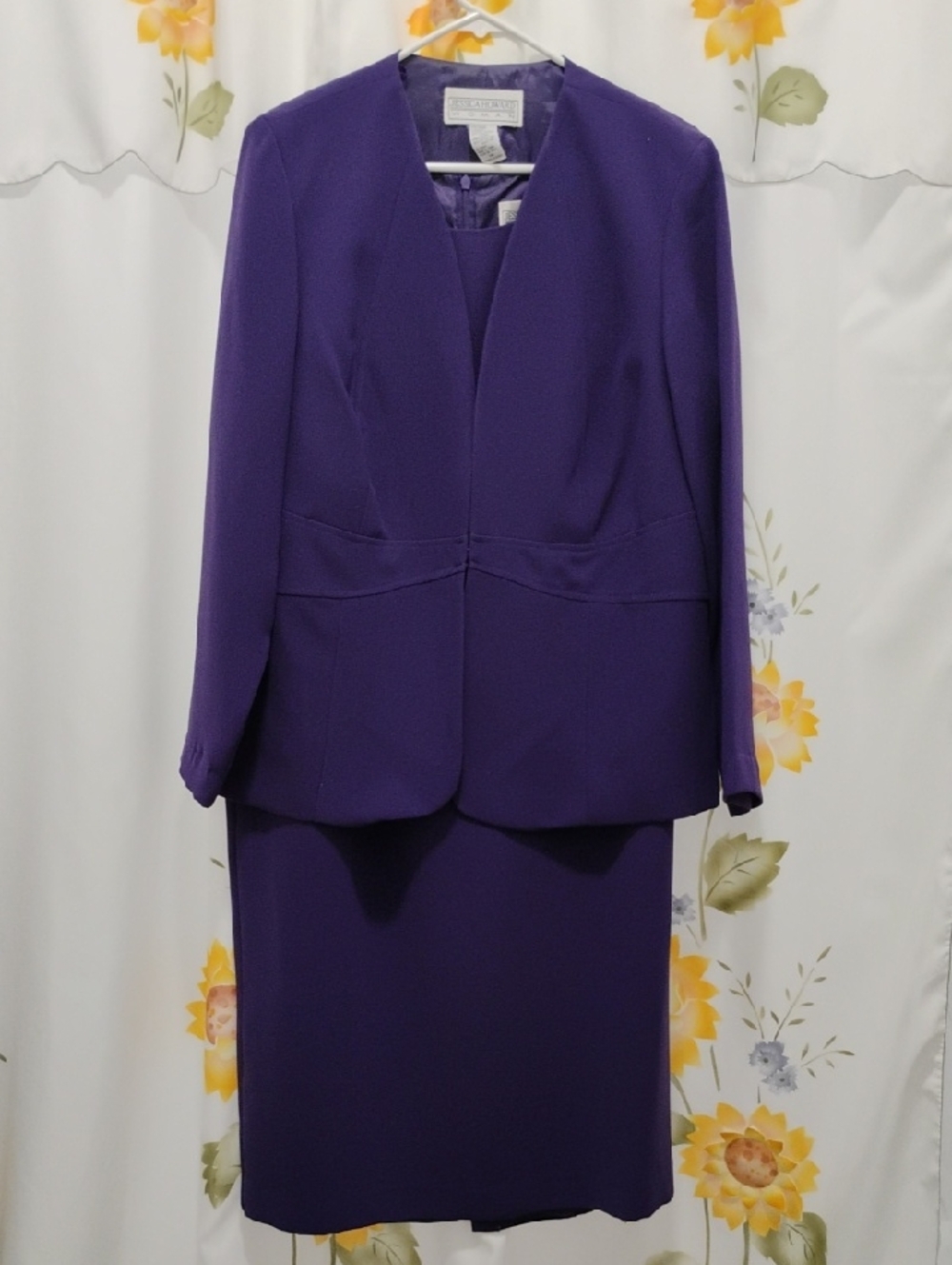 Jessica Howard Purple Two-Piece Women's Dress Suit Size 14